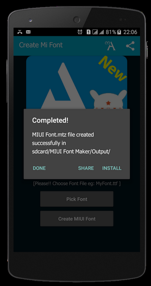 MIUI字体制作