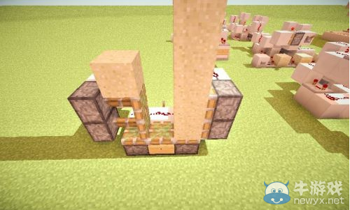 《我的世界》沙子活塞電梯的制作方法