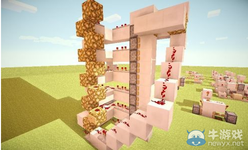 《我的世界》沙子活塞電梯的制作方法