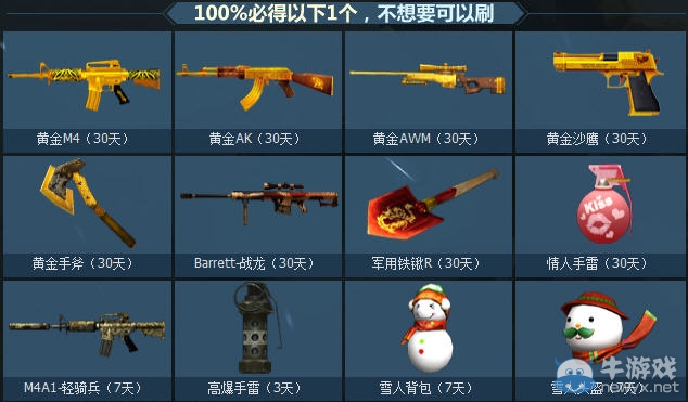 《CF》火線新春禮一起刷軍火網址及獎勵介紹