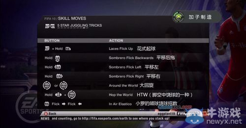 《FIFA 10》操作技巧翻譯