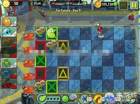 《植物大戰僵尸2：遙遠未來》第9關攻略