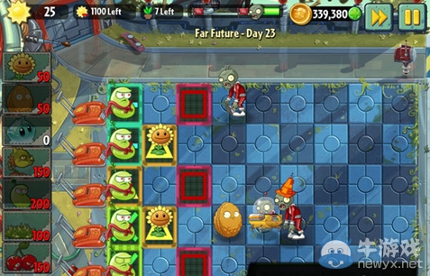 《植物大戰僵尸2：遙遠未來》第23關攻略