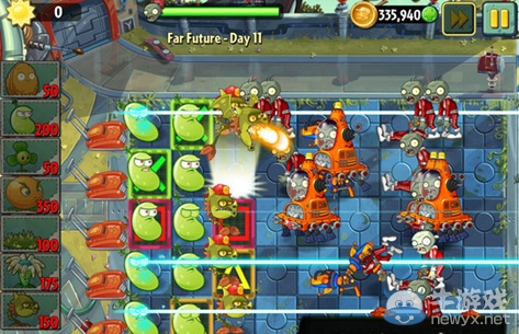 《植物大戰(zhàn)僵尸2：遙遠未來》第11關(guān)攻略