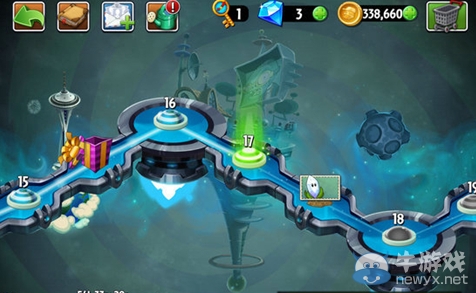 《植物大戰(zhàn)僵尸2：遙遠(yuǎn)未來》第17關(guān)攻略