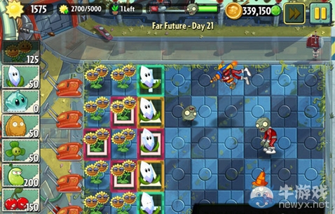 《植物大戰(zhàn)僵尸2：遙遠未來》第21關攻略