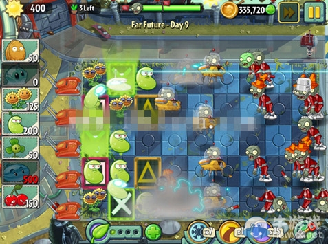 《植物大戰僵尸2：遙遠未來》第9關攻略