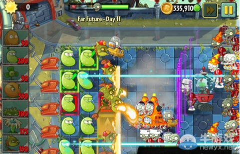 《植物大戰(zhàn)僵尸2：遙遠未來》第11關(guān)攻略