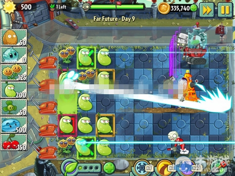 《植物大戰僵尸2：遙遠未來》第9關攻略