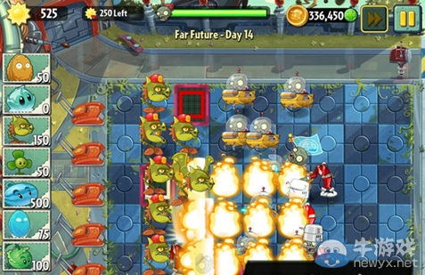 《植物大戰(zhàn)僵尸2：遙遠(yuǎn)未來(lái)》第14關(guān)攻略