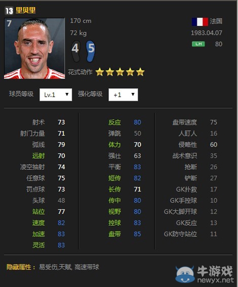 《FIFA Online3》五星花式球員介紹