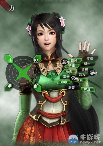 《真三國無雙7：猛將傳》全武將性能考察與戰(zhàn)法解析關(guān)銀屏（雙頭錘）