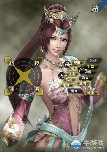 《真三國無雙7：猛將傳》全武將性能考察與戰(zhàn)法解析貂蟬（多節(jié)鞭）