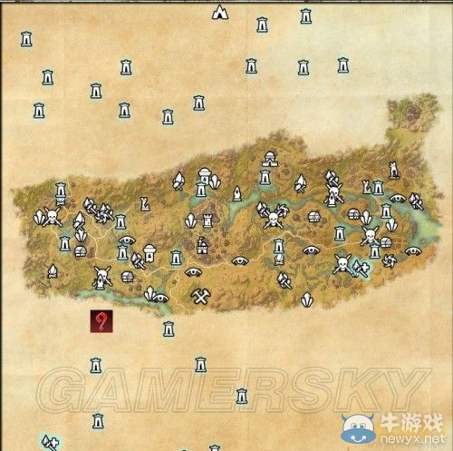 《上古卷軸OL》曼達斯之石地圖位置