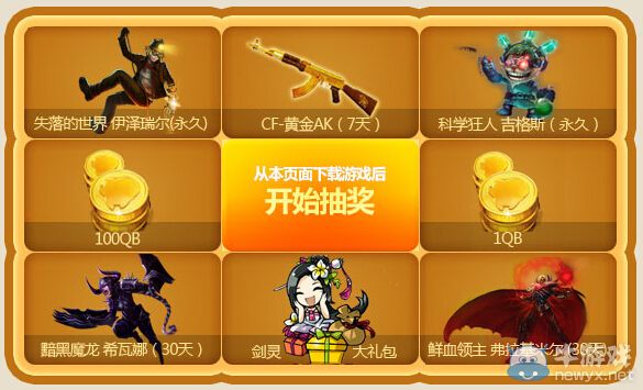 糖果傳奇 甜蜜公測 CF黃金AK抽獎得