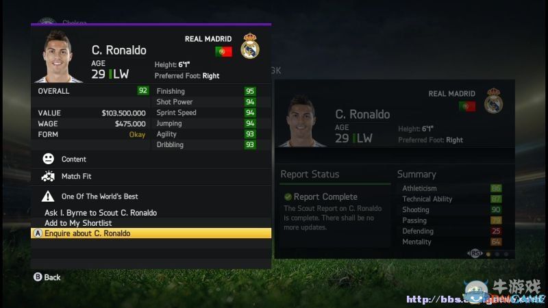 《FIFA 15》各游戲模式圖文詳解