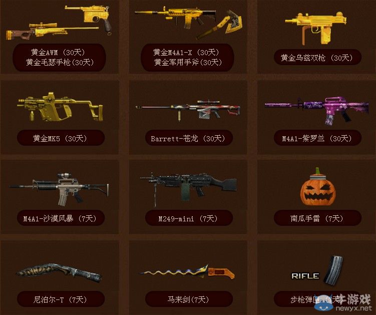 穿越火線CF國慶七天樂活動 黃金武器天天刷