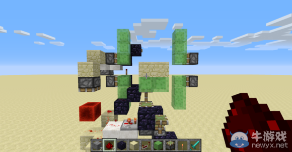 《我的世界》1.8史萊姆塊電梯圖文教程