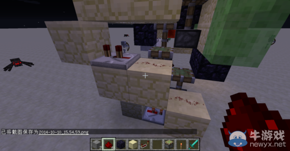 《我的世界》1.8史萊姆塊電梯圖文教程