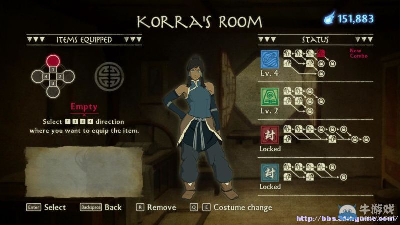 《降世神通：科拉傳奇》出招列表