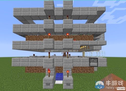 《我的世界》1.8版自動種植小麥塔建造圖文教程