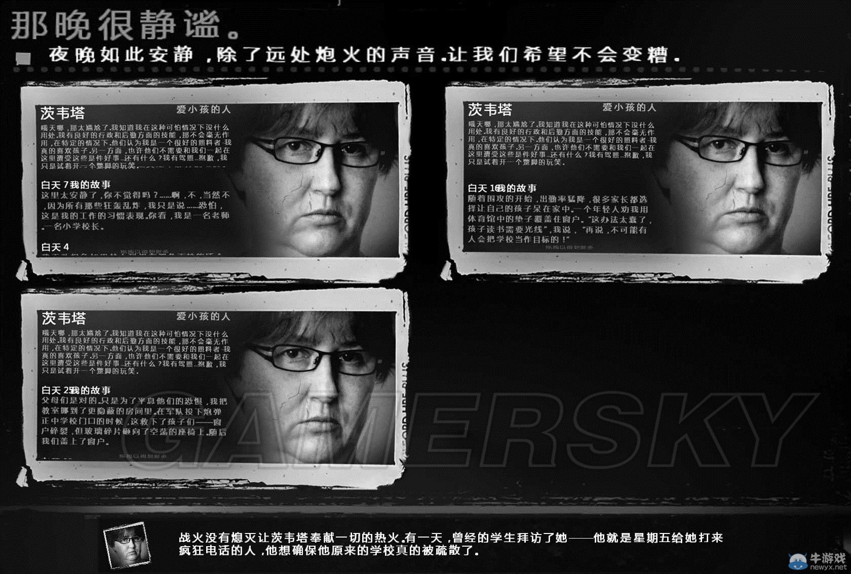 《這是我的戰(zhàn)爭》全角色故事一覽