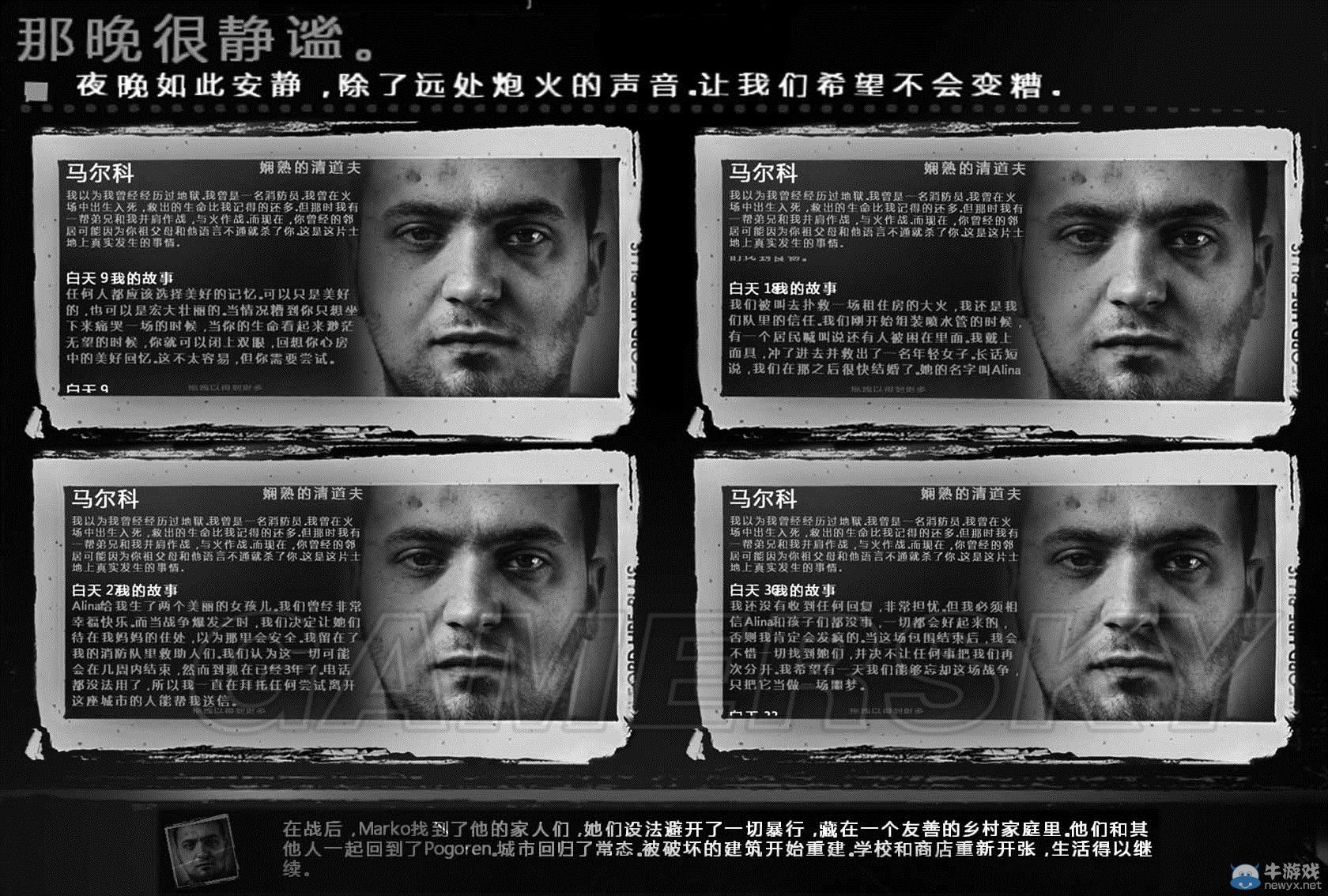 《這是我的戰(zhàn)爭》全角色故事一覽