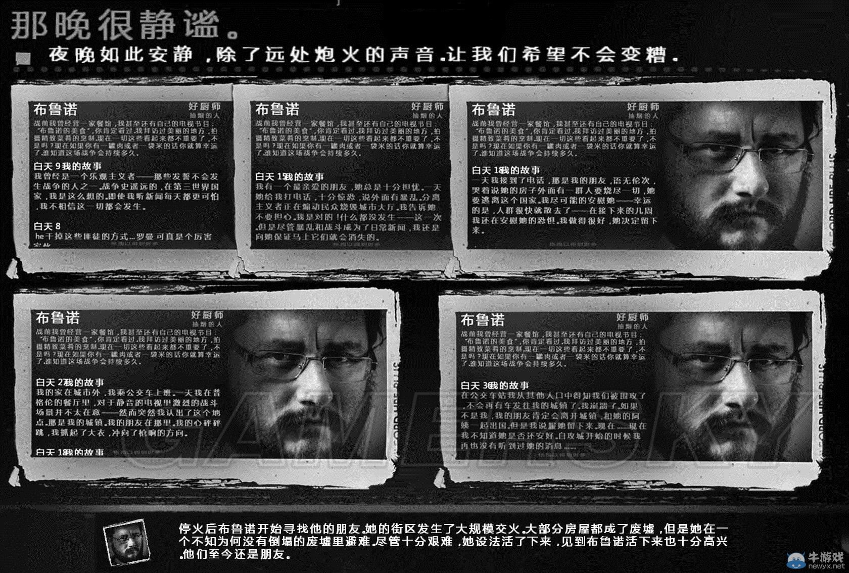 《這是我的戰(zhàn)爭》全角色故事一覽