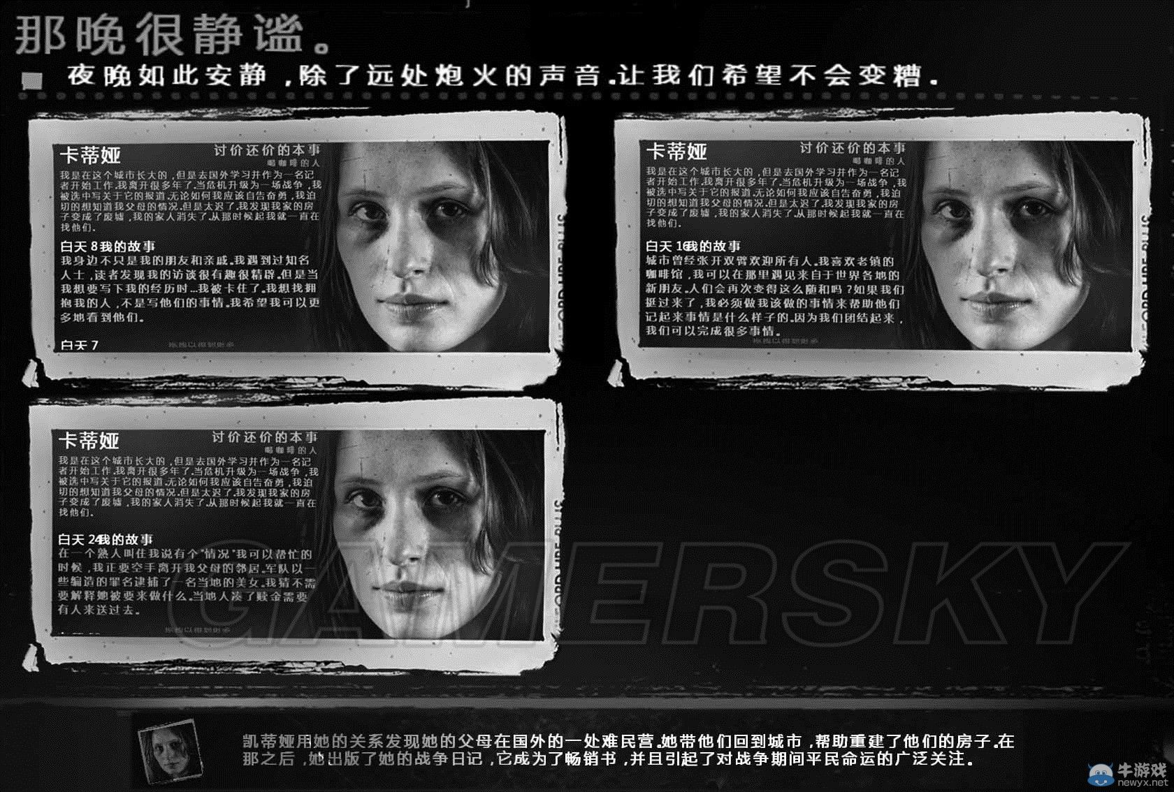《這是我的戰(zhàn)爭》全角色故事一覽