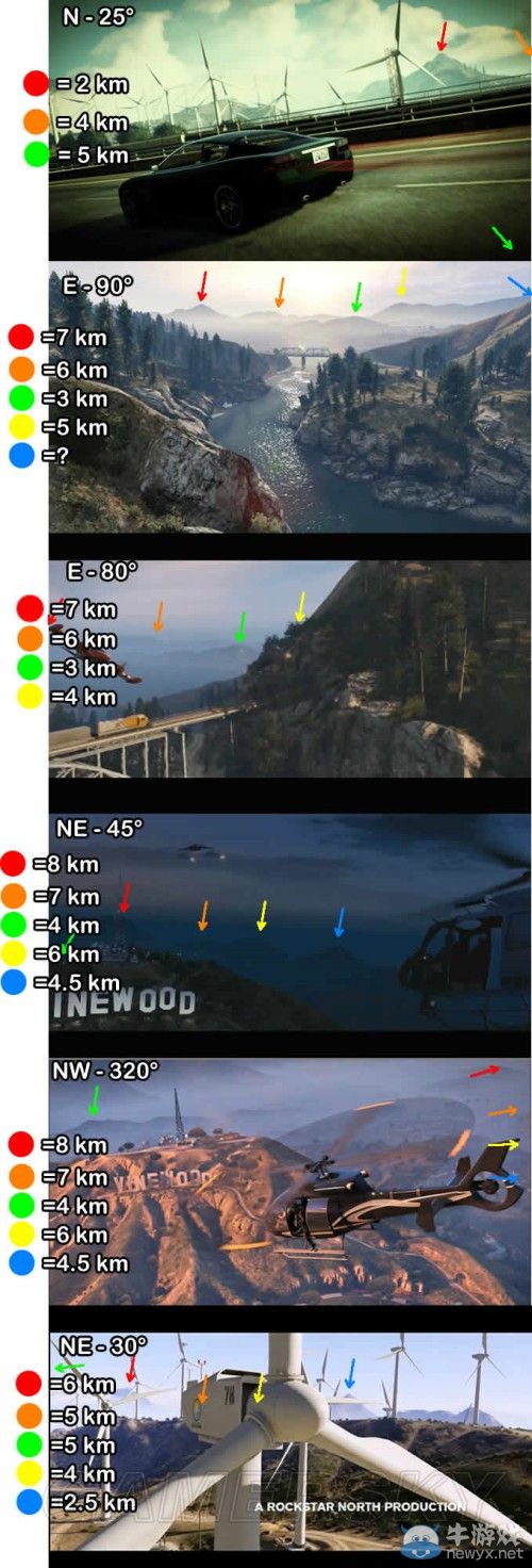 《GTA5》洛杉磯真實世界對照