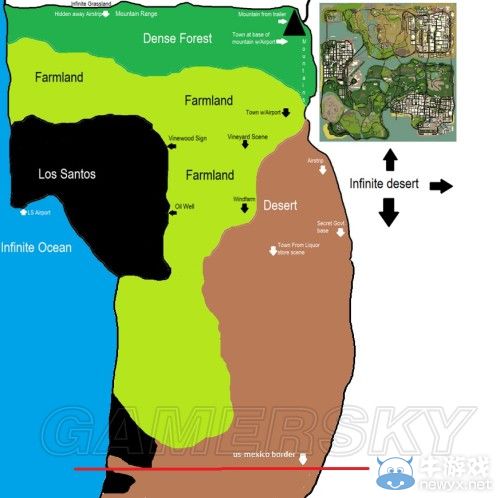 《GTA5》洛杉磯真實世界對照