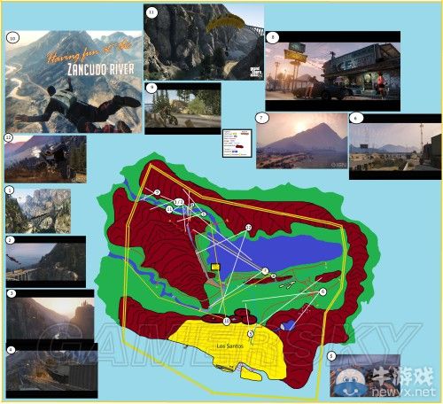 《GTA5》洛杉磯真實世界對照
