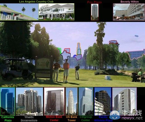 《GTA5》洛杉磯真實世界對照