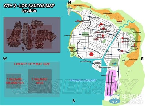 《GTA5》洛杉磯真實世界對照