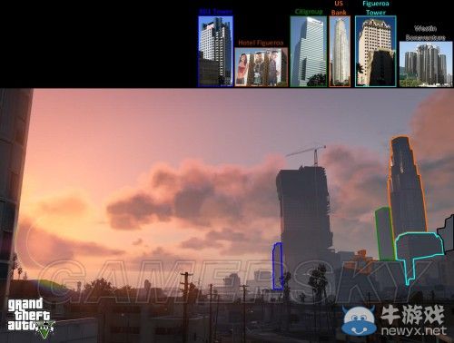 《GTA5》洛杉磯真實世界對照