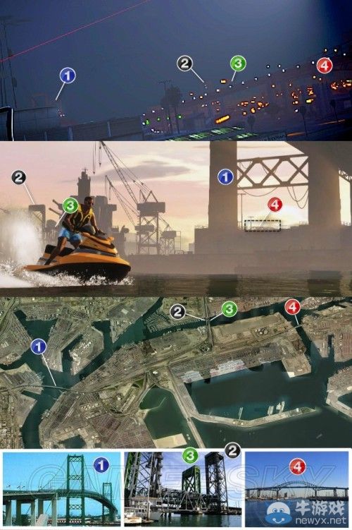《GTA5》洛杉磯真實世界對照