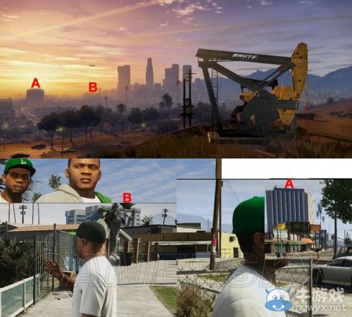 《GTA5》洛杉磯真實世界對照