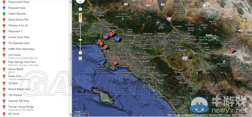 《GTA5》洛杉磯真實世界對照