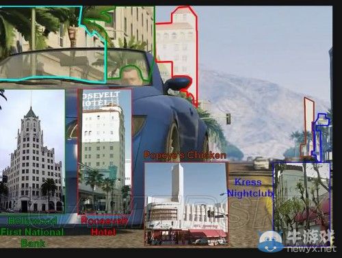 《GTA5》洛杉磯真實世界對照