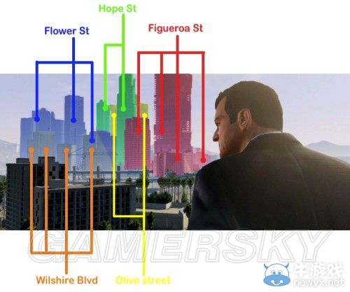 《GTA5》洛杉磯真實世界對照