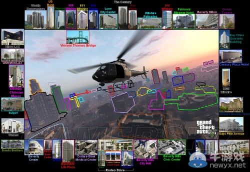 《GTA5》洛杉磯真實世界對照