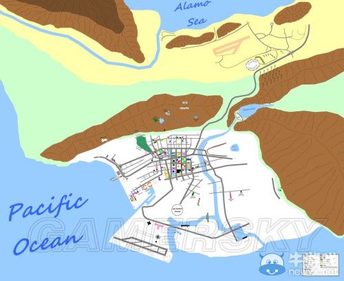 《GTA5》洛杉磯真實世界對照