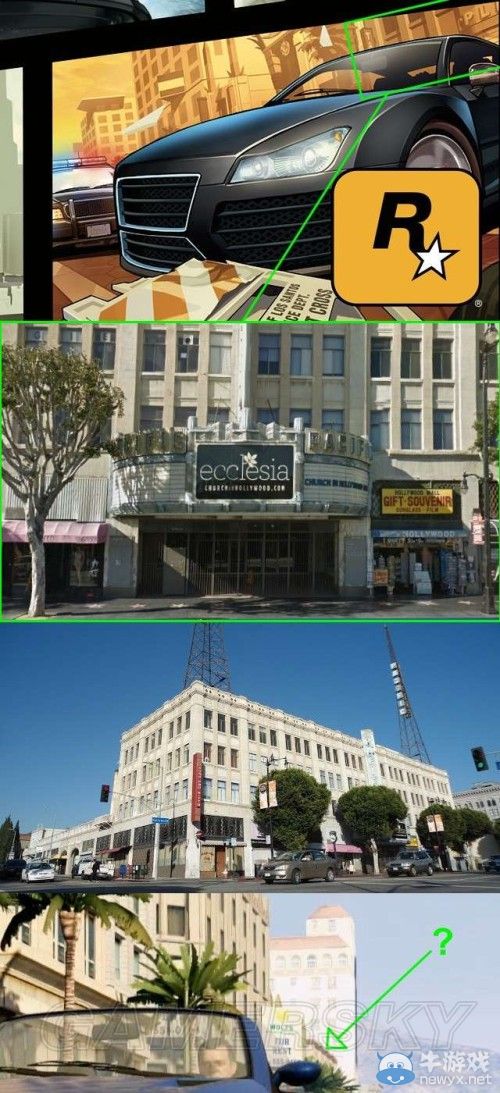 《GTA5》洛杉磯真實世界對照