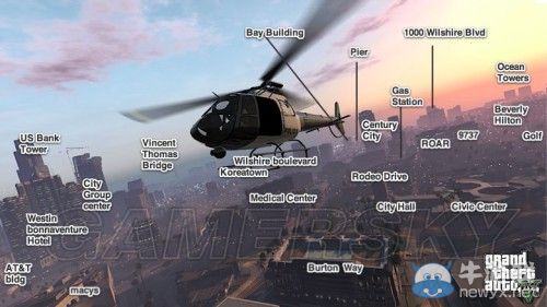 《GTA5》洛杉磯真實世界對照