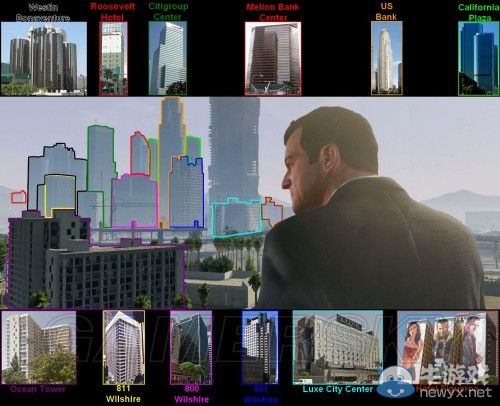 《GTA5》洛杉磯真實世界對照