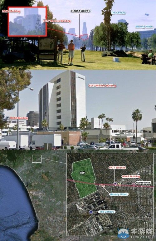 《GTA5》洛杉磯真實(shí)世界對(duì)照