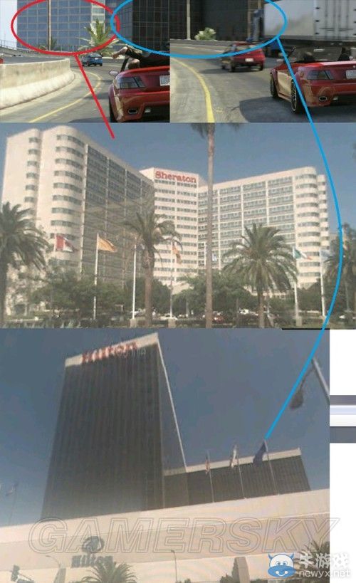 《GTA5》洛杉磯真實世界對照