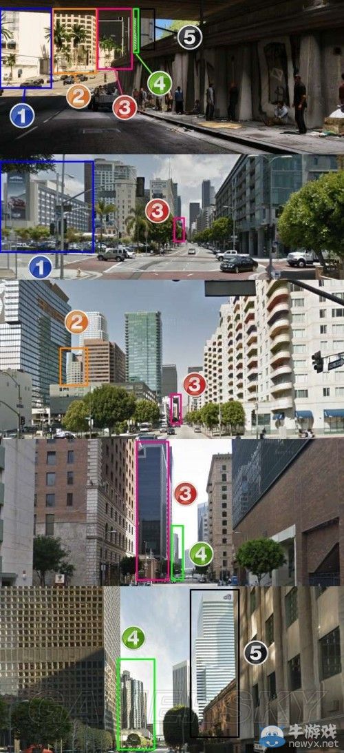 《GTA5》洛杉磯真實世界對照