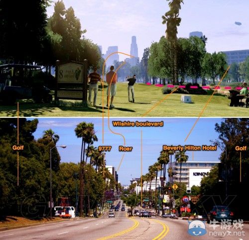 《GTA5》洛杉磯真實(shí)世界對(duì)照