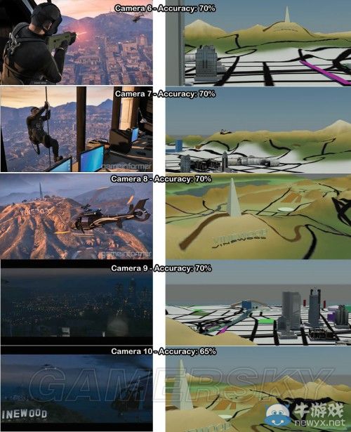 《GTA5》洛杉磯真實世界對照